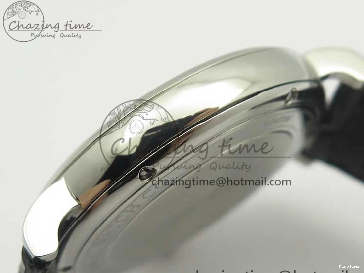 MIROTIME 0730 Portofino Automatic SS MKF 1:1 Best Edition White Dial On Black Leather Strap MIYOTA 9015 V Original 7204